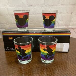 New Disney Mickey Mouse 4 pc shot glasses